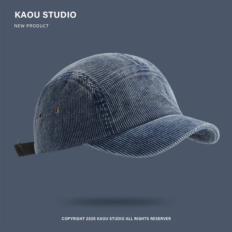 Japanese Retro Solid Color Cor - Corduroy Cap 5 Panel avaliação e preço