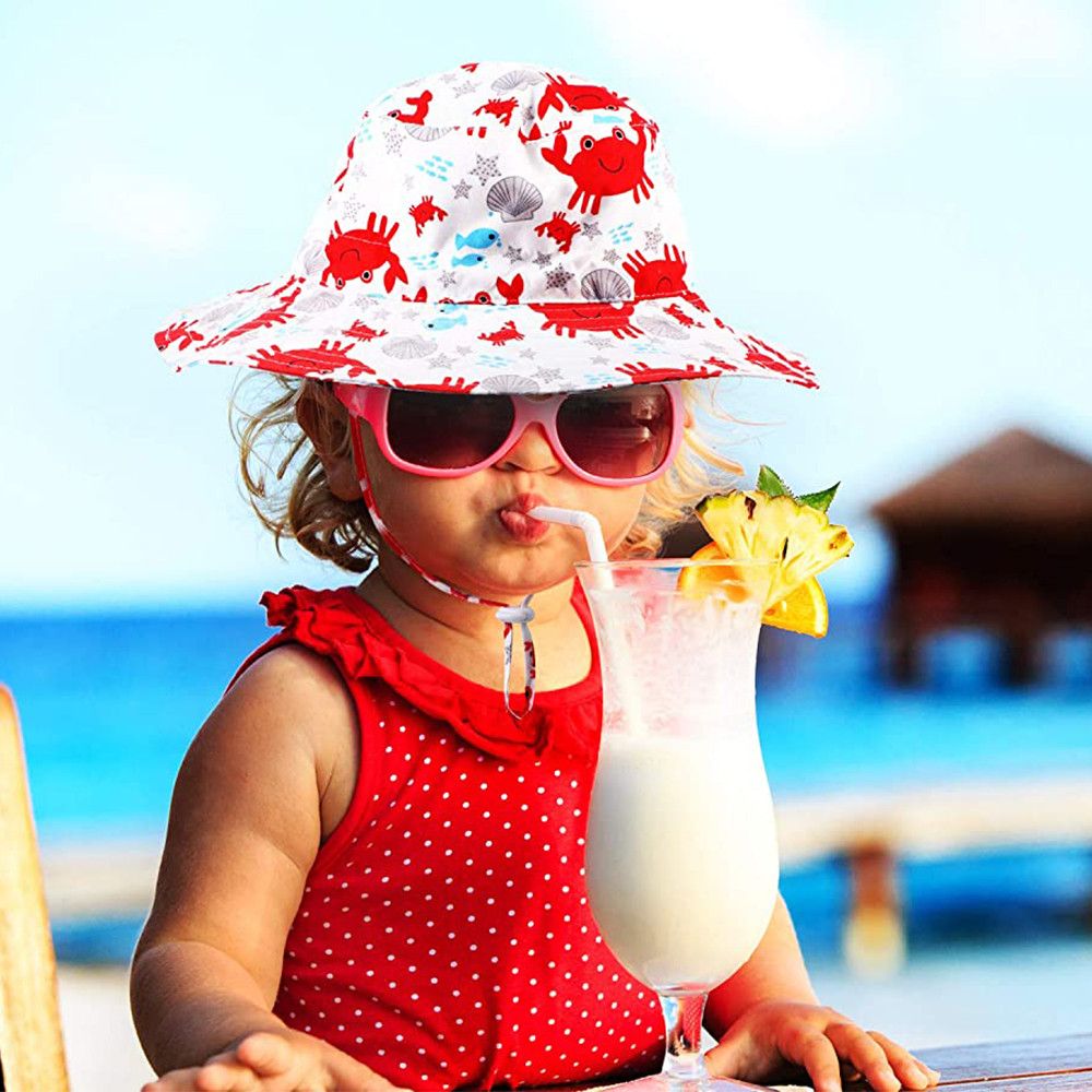 Summer Boys Girls Neck Ear Cov - Sun Hat Wide Brim avaliação e preço