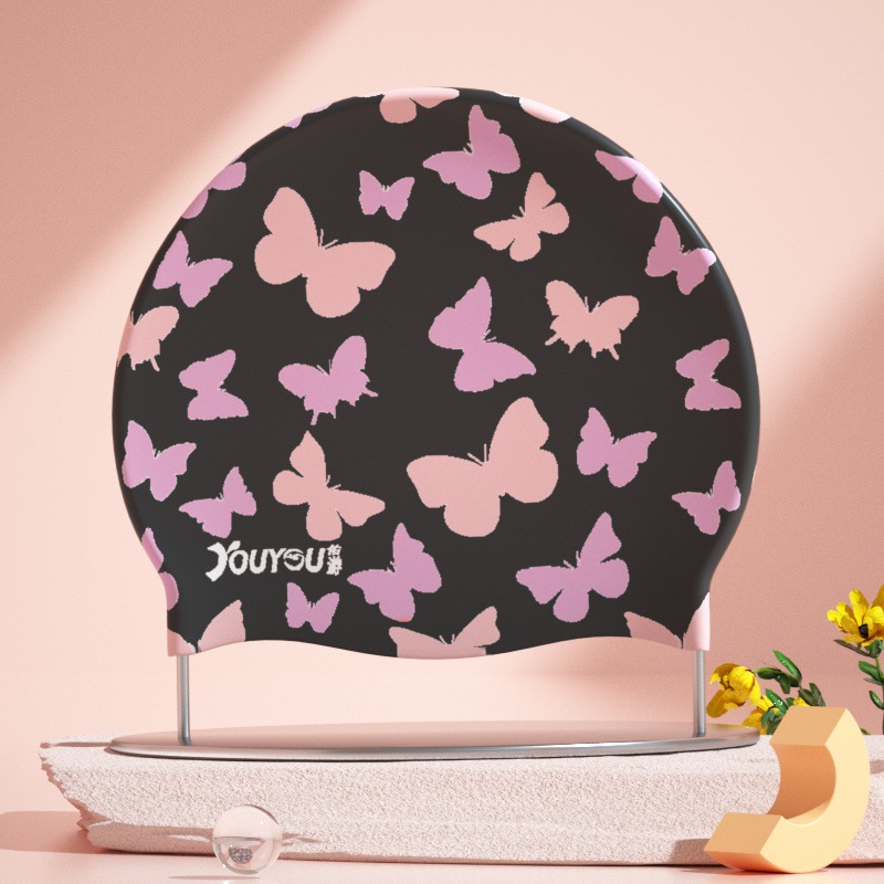 Adults High Elastic Cute Swimm - Swim Hat Silicone avaliação e preço