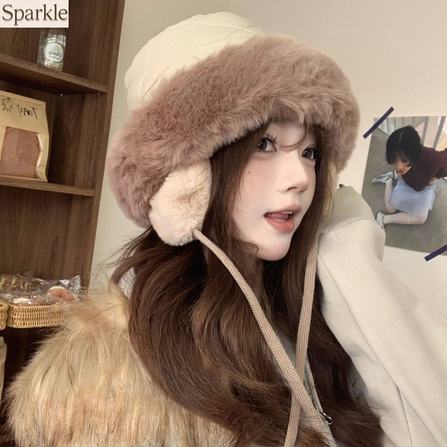 Women's Winter Quilted Faux Fu - Trapper Hat Ear Flap avaliação e preço