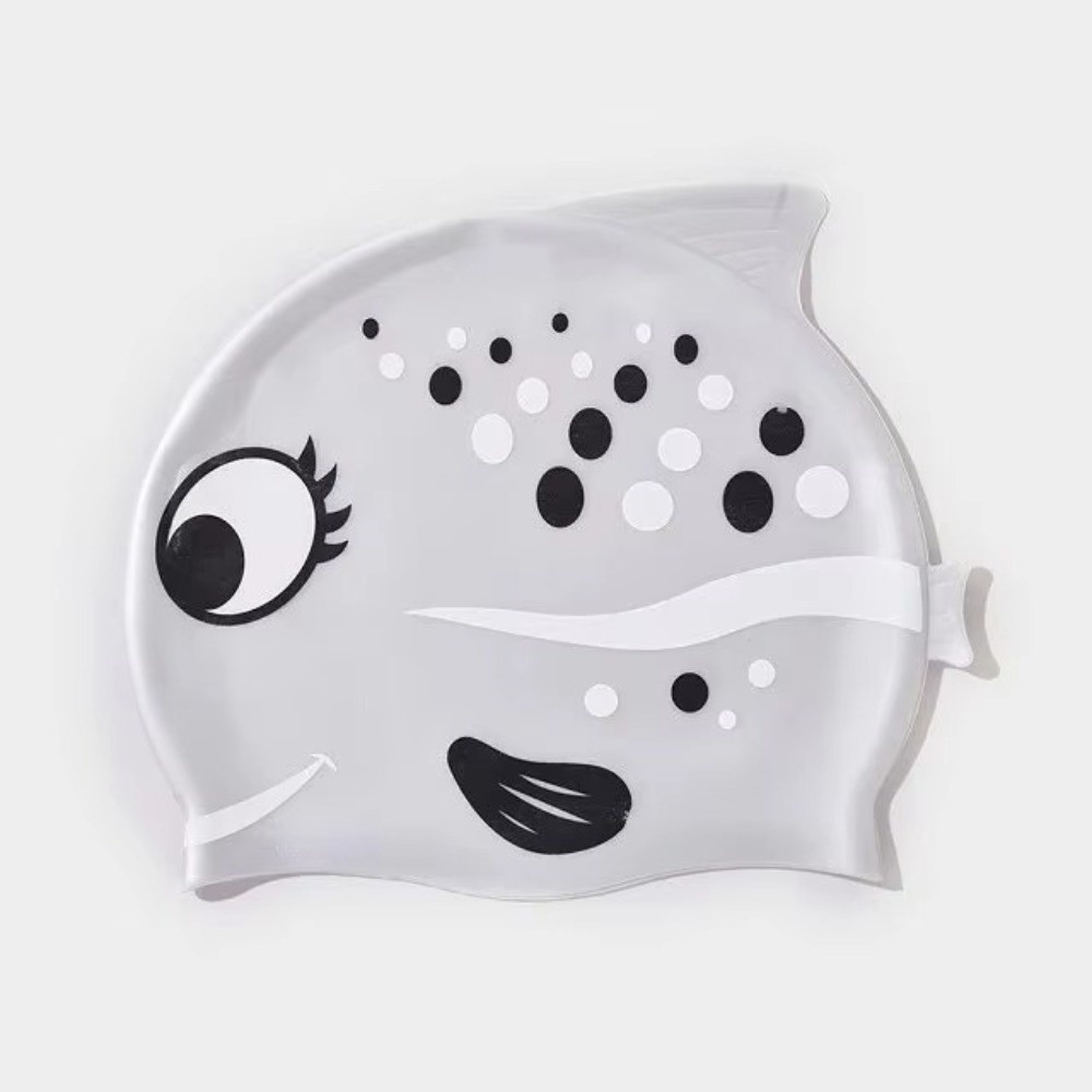 Cute Elastic Children's Swimmi - Swim Hat Silicone avaliação e preço