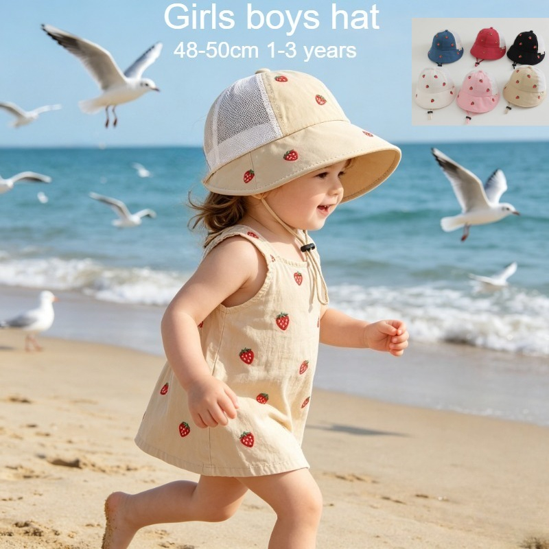 Baby Kids Summer Sun Hat 48-50 - Bucket Hat Cotton avaliação e preço