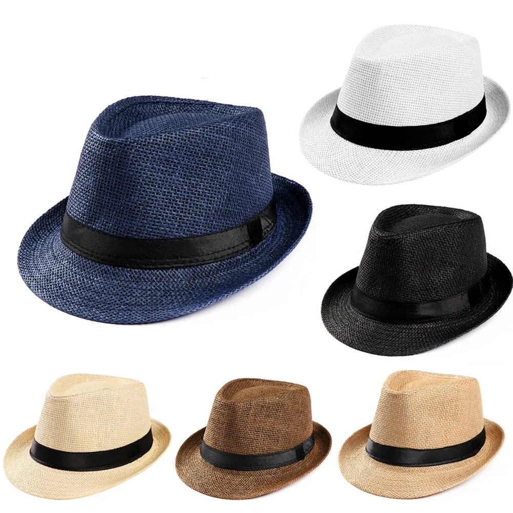 Summer Casual Trendy Beach Sun - Cowboy Hat Straw avaliação e preço
