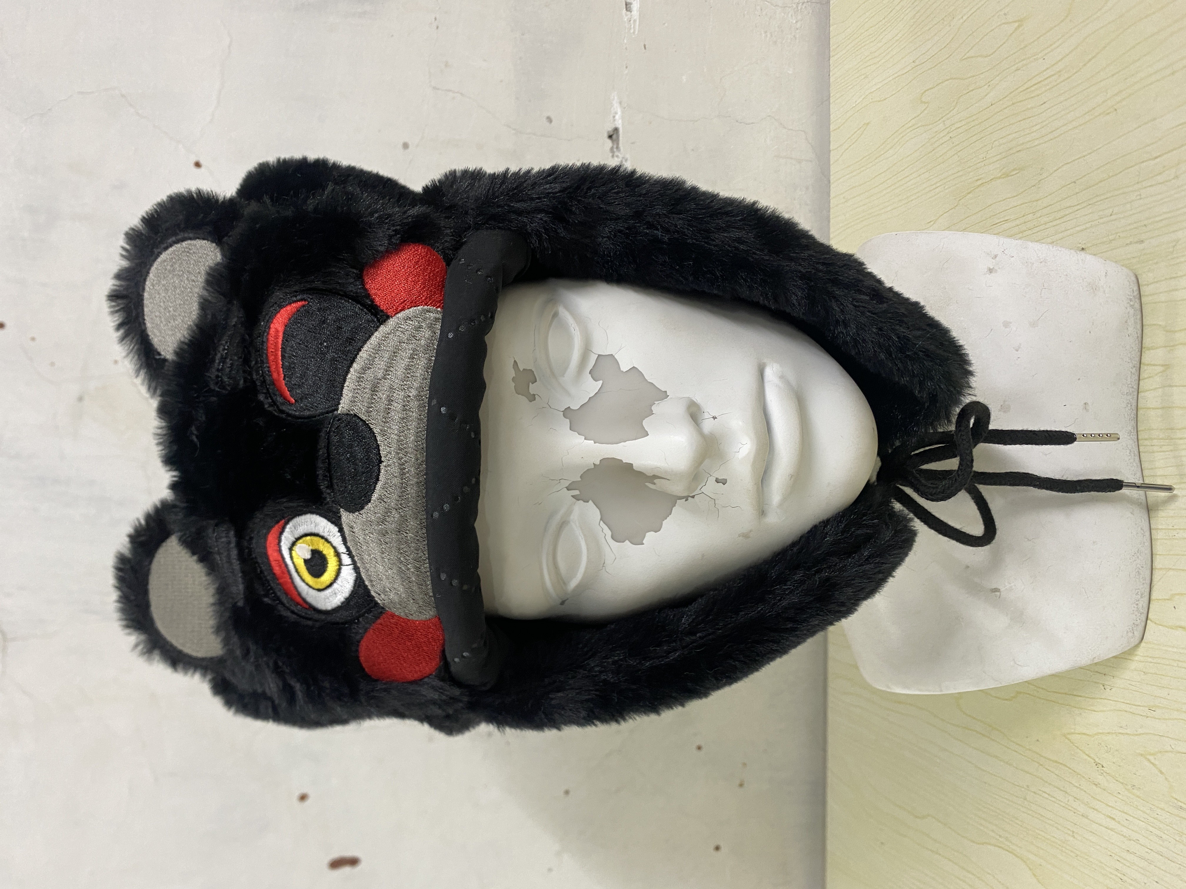 Y2K E-Girl Cute Bear Plush Tra - Winter Trapper Hat avaliação e preço