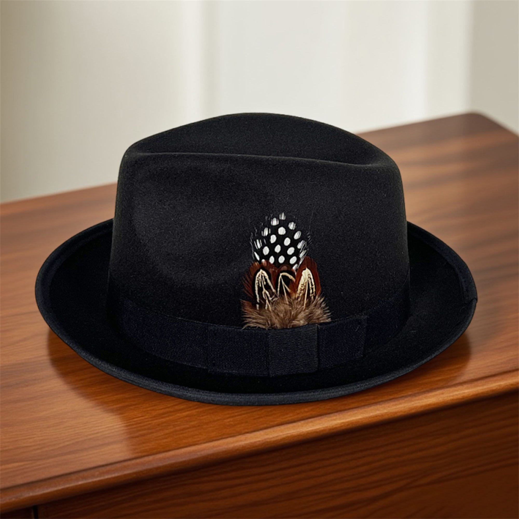 Vintage Style Wool Fedora Hat  - Fedora Hat Wool avaliação e preço