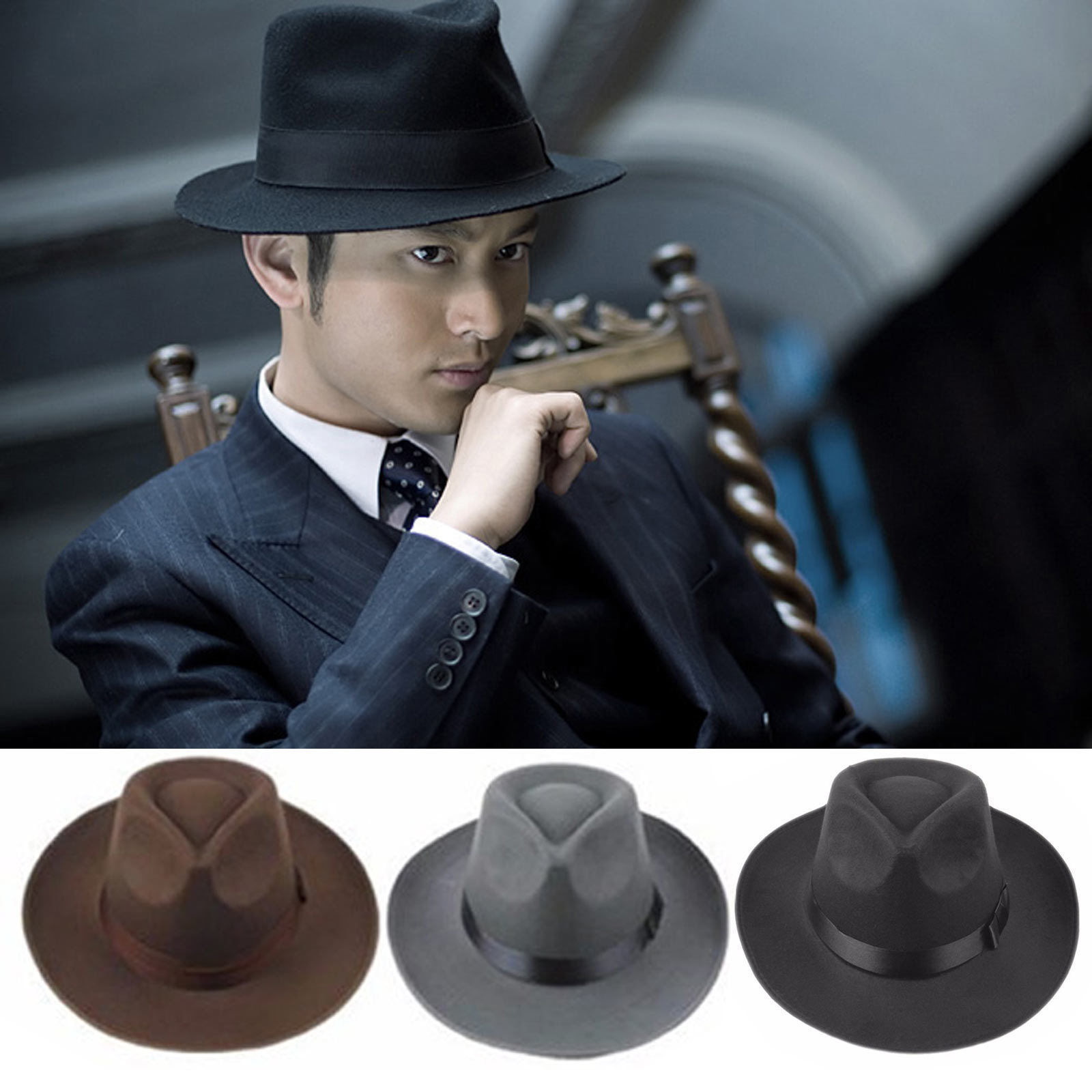 Newest Arrival Unisex Adult Fe - Fedora Hat Wool avaliação e preço