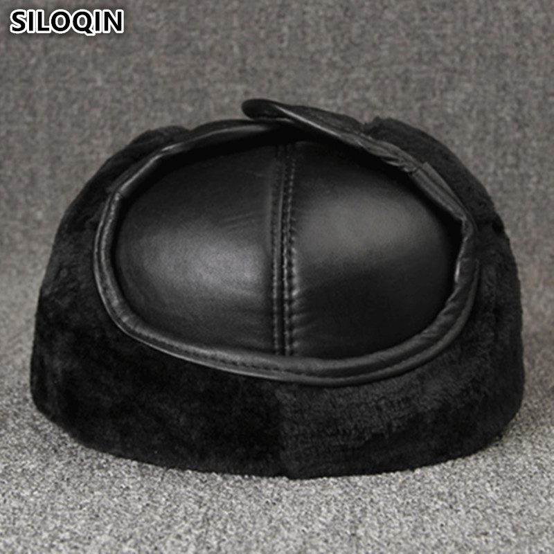 SILOQIN Men's Genuine Leather  - Winter Trapper Hat avaliação e preço