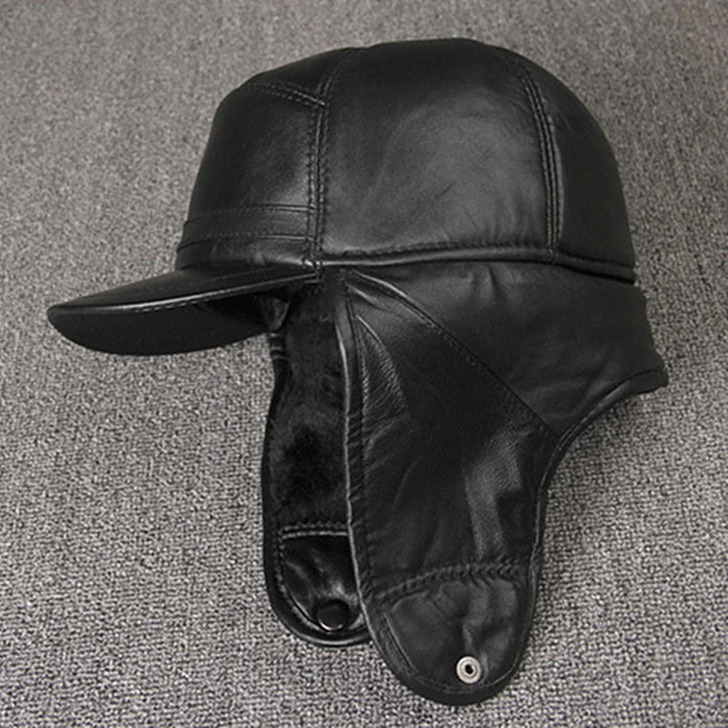 SILOQIN Men's Genuine Leather  - Winter Trapper Hat avaliação e preço