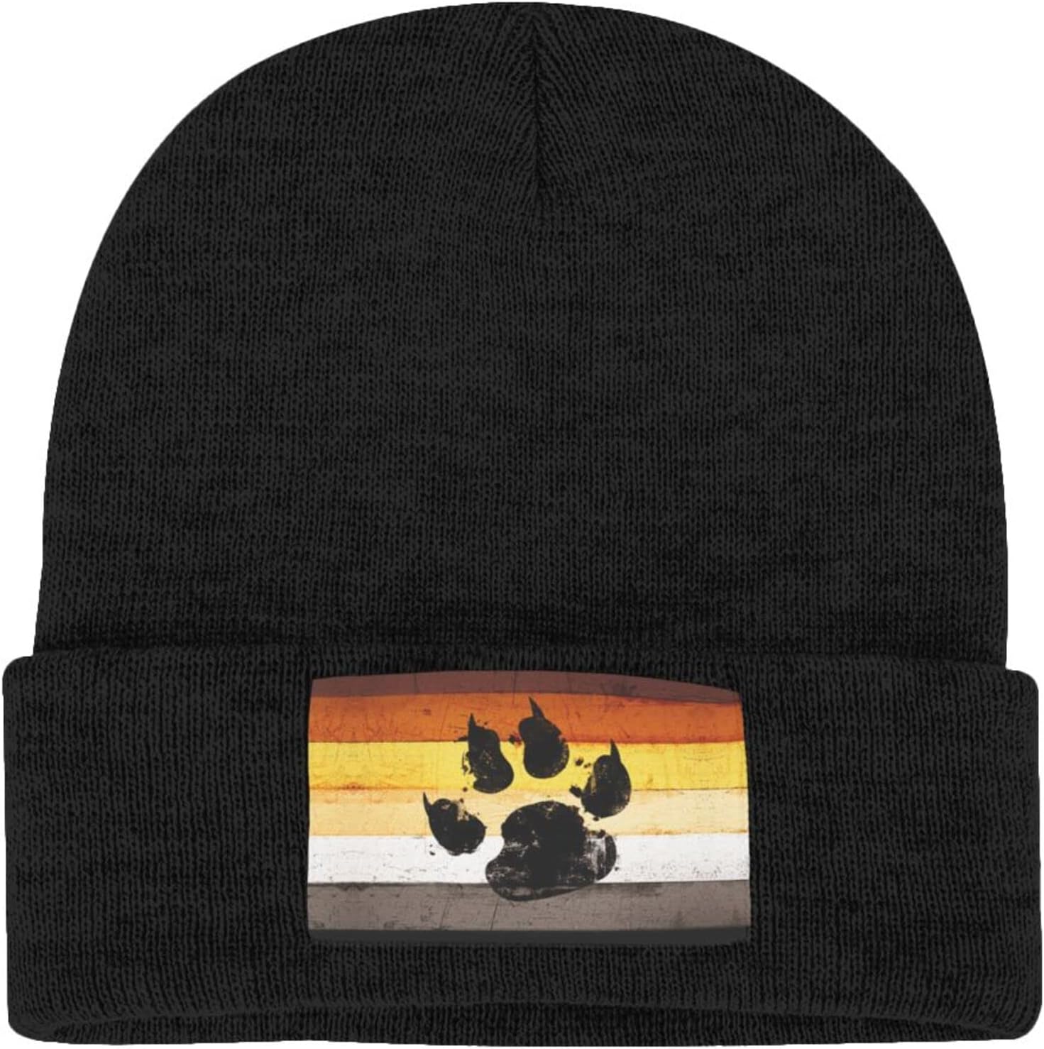 Gay Flag Bear paw LGBT Knit Be - Beanie Cuffed Knit avaliação e preço