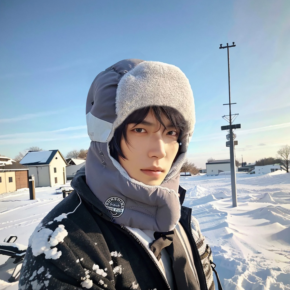 Mens Winter Ski Hat Thickened  - Winter Trapper Hat avaliação e preço