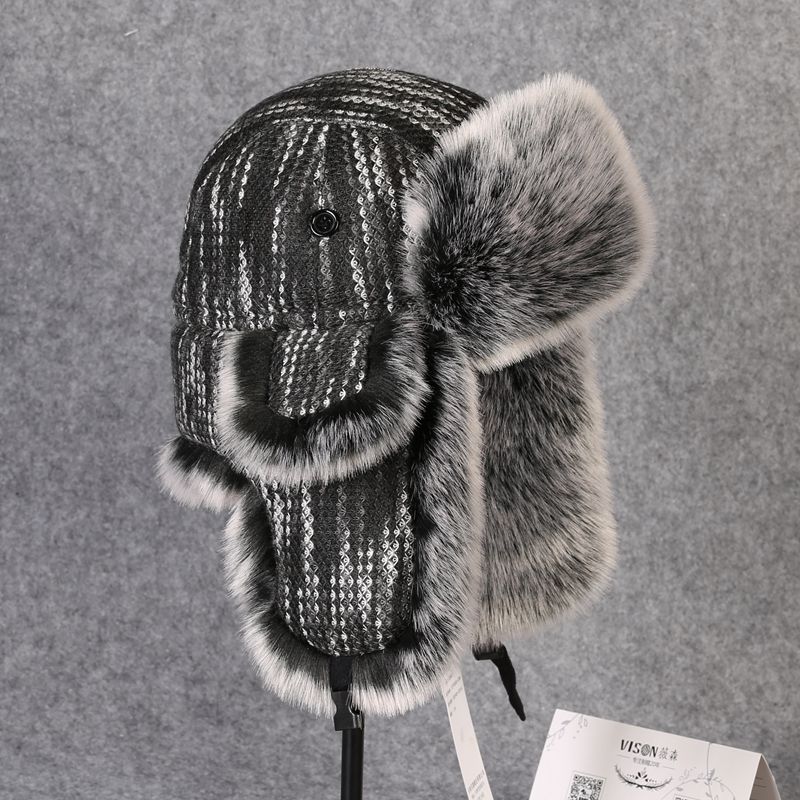 B-8433 Man Bomber Hat Rex Rabb - Winter Trapper Hat avaliação e preço