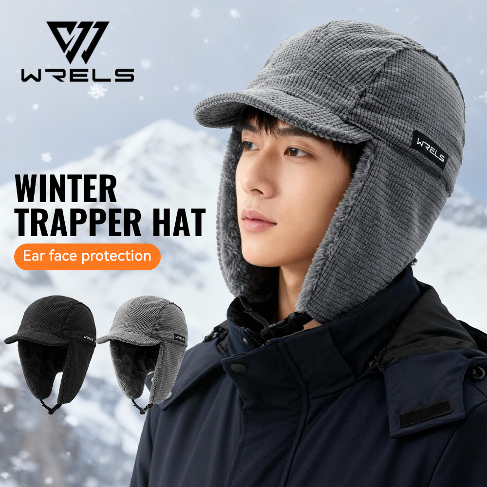 WRELS Winter Trapper Hat Windp - Trapper Hat Ear Flap avaliação e preço