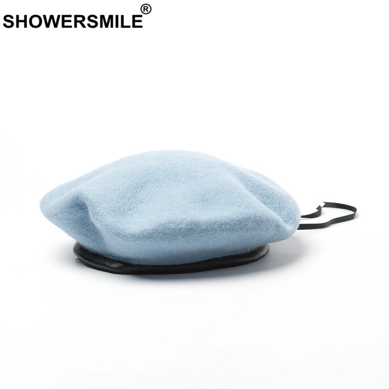 Sky Blue French Beret Women Au - Beret French Wool avaliação e preço