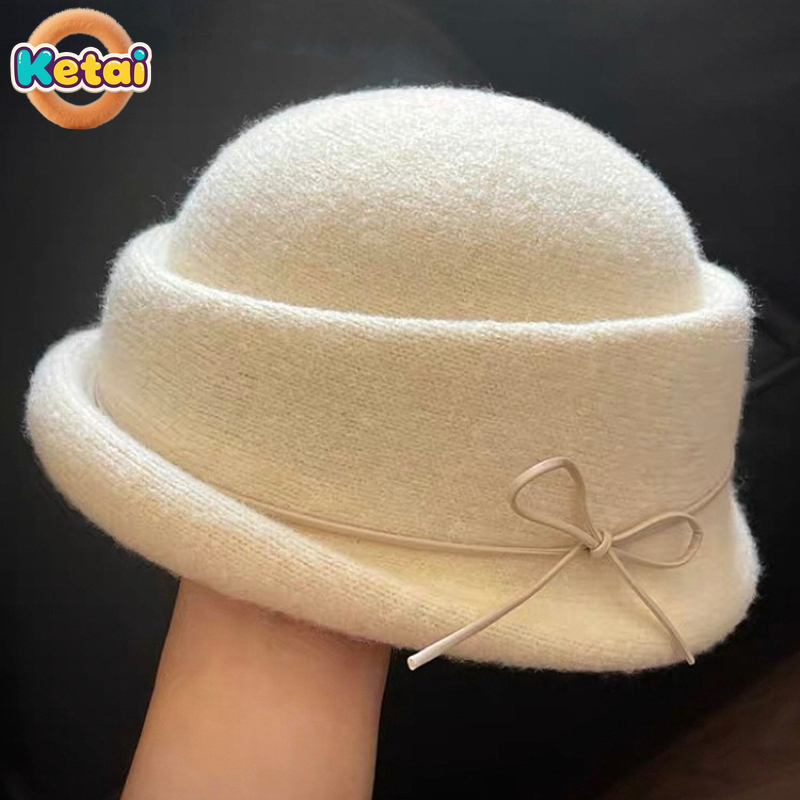 Black Wool Top Hat Beret Women - Beret French Wool avaliação e preço