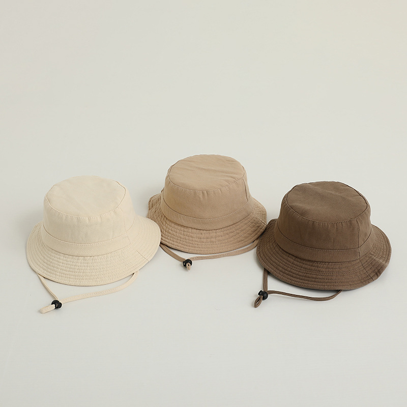 Solid Color Kids Bucket Hat Fa - Bucket Hat Cotton avaliação e preço