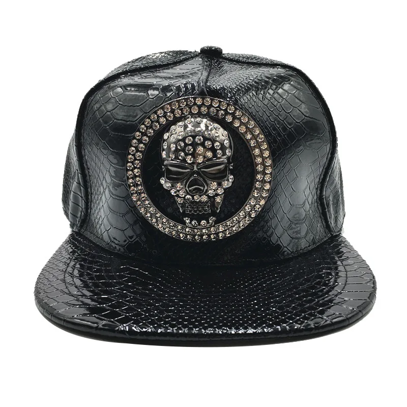 Brand Oohmy Men Women PU Leath - Snapback Hat Flat avaliação e preço