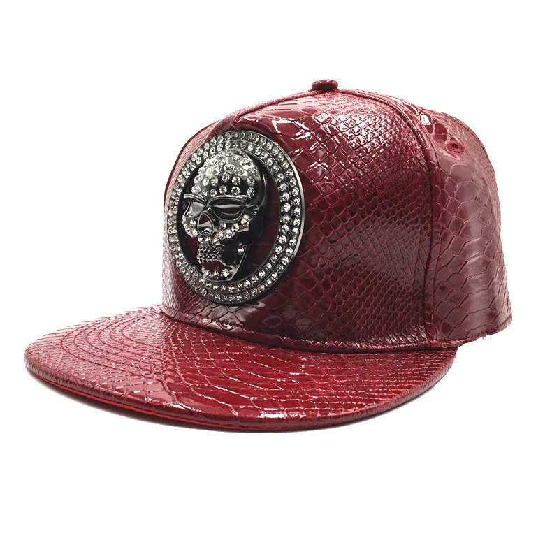 Brand Oohmy Men Women PU Leath - Snapback Hat Flat avaliação e preço
