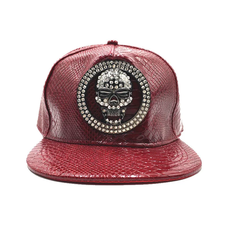 Brand Oohmy Men Women PU Leath - Snapback Hat Flat avaliação e preço