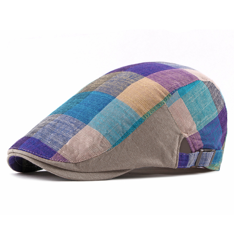 Unisex Cotton Plaid Newsboy Be - Newsboy Cap Ivy avaliação e preço