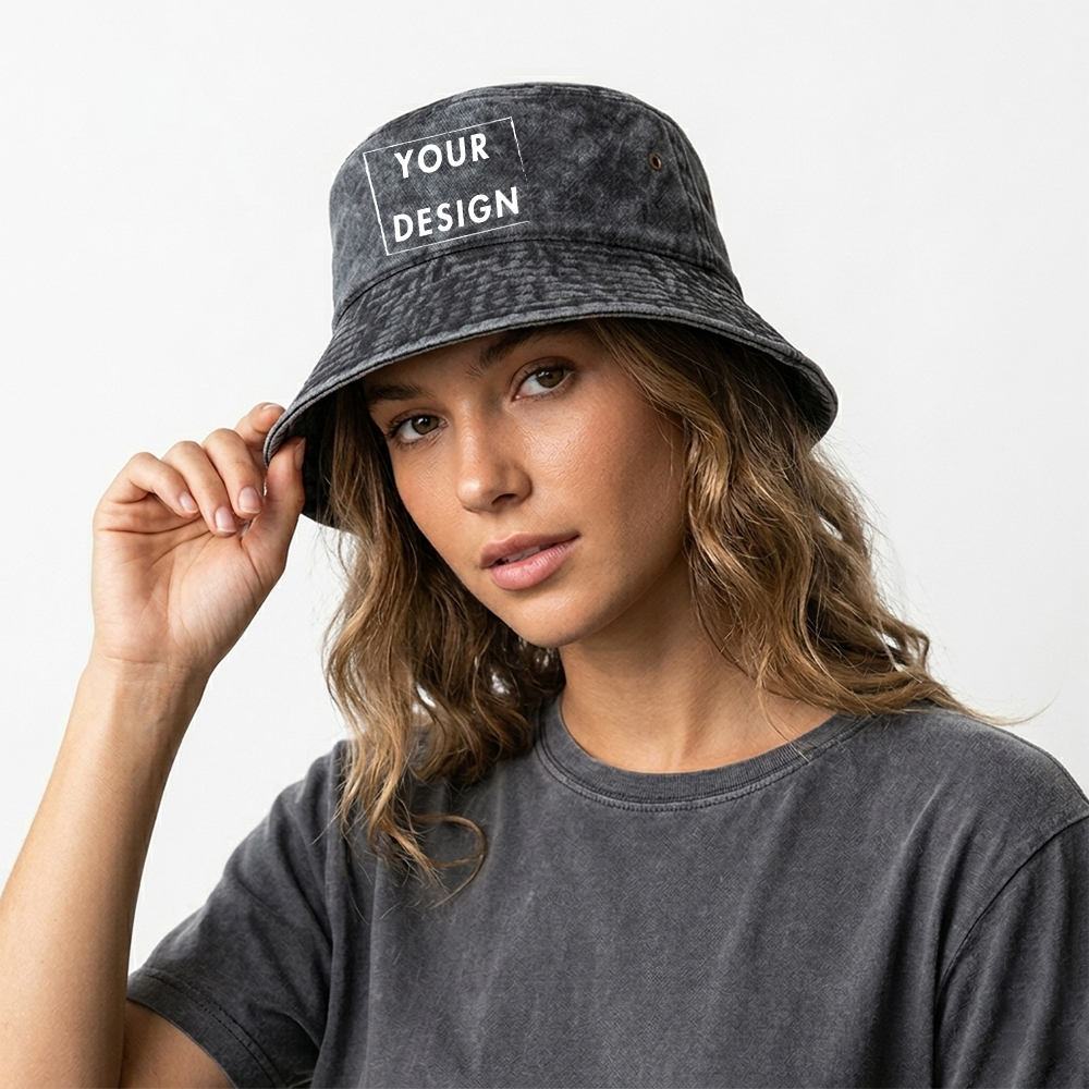 Custom Washed Vintage Bucket H - Bucket Hat Cotton avaliação e preço