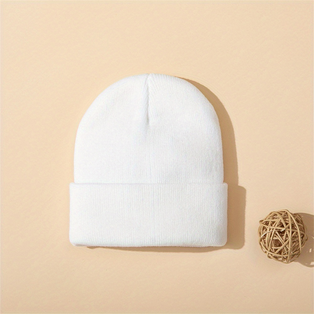4pcs Baby Hat Knit Cuffed Bean - Beanie Cuffed Knit avaliação e preço