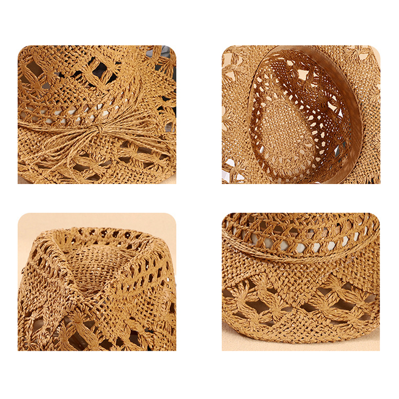 Fashion Woven Straw Hat Wester - Cowboy Hat Straw avaliação e preço