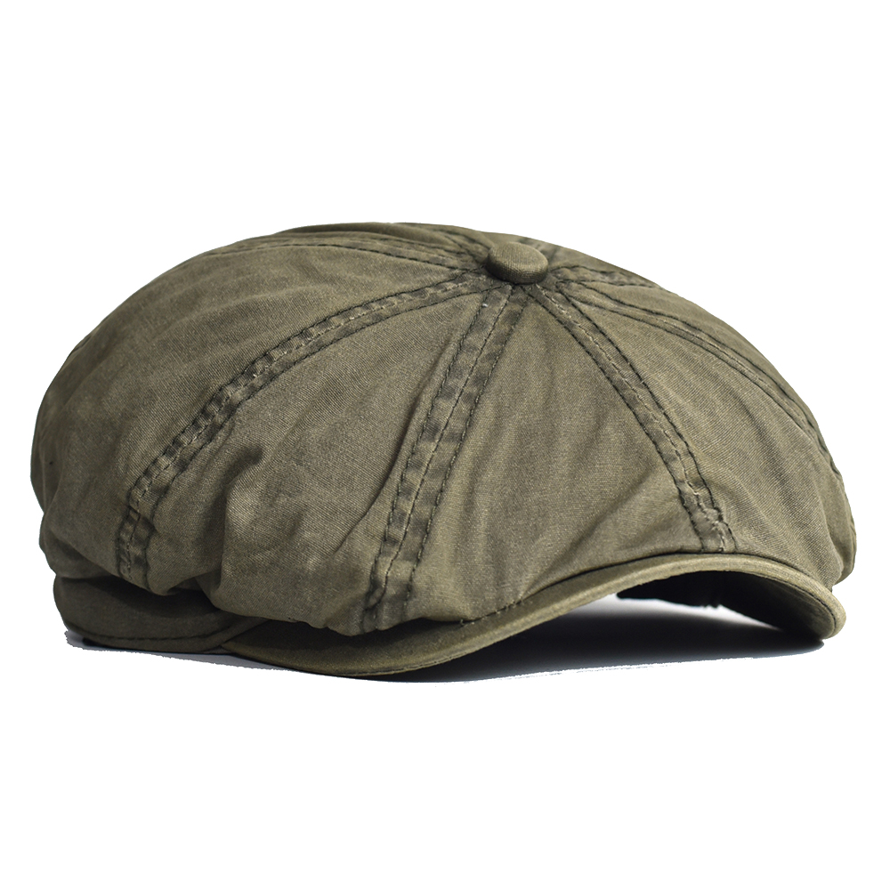 Washed Cotton Newsboy Cap Peak - Newsboy Cap Ivy avaliação e preço